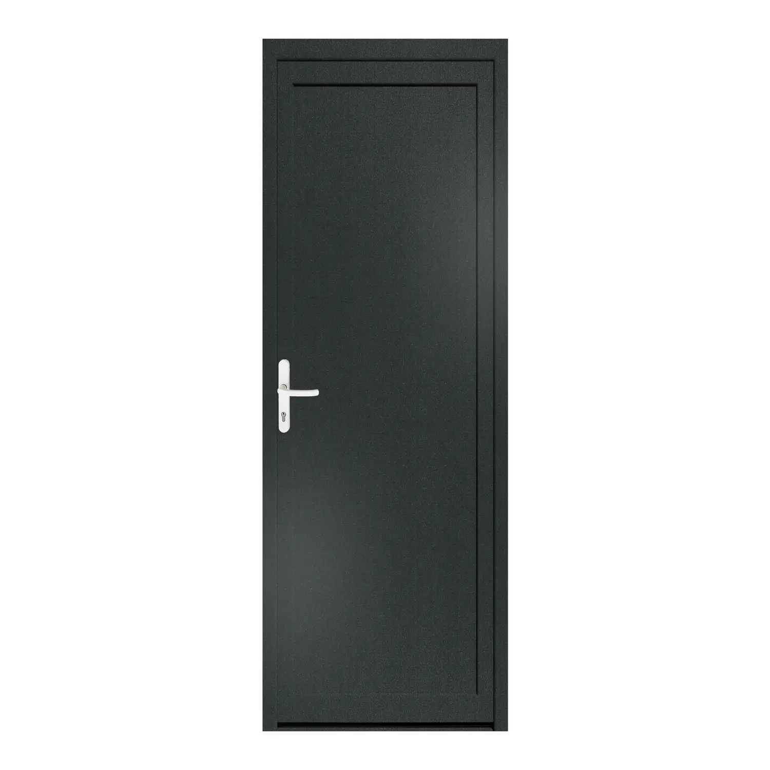 Nebeneingangstür 80x226 cm Anthrazitgrau genarbt MSVP