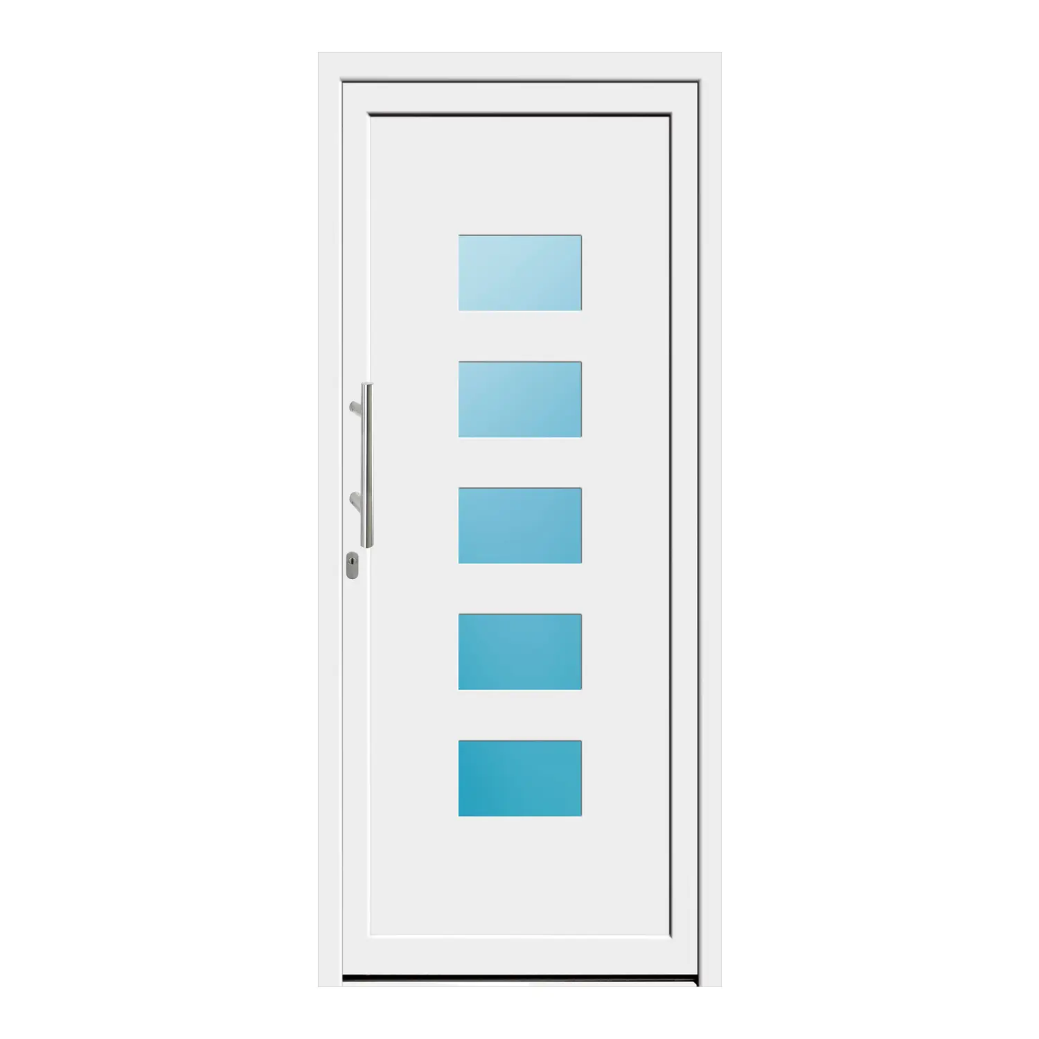 Haustür 97x225 cm Weiß Merkur aus Kunststoff {product.title} {product.width / 10}x{product.height / 10} cm {product.color} {f:if(condition: product.isDoor, then: product.filling, else: '')}