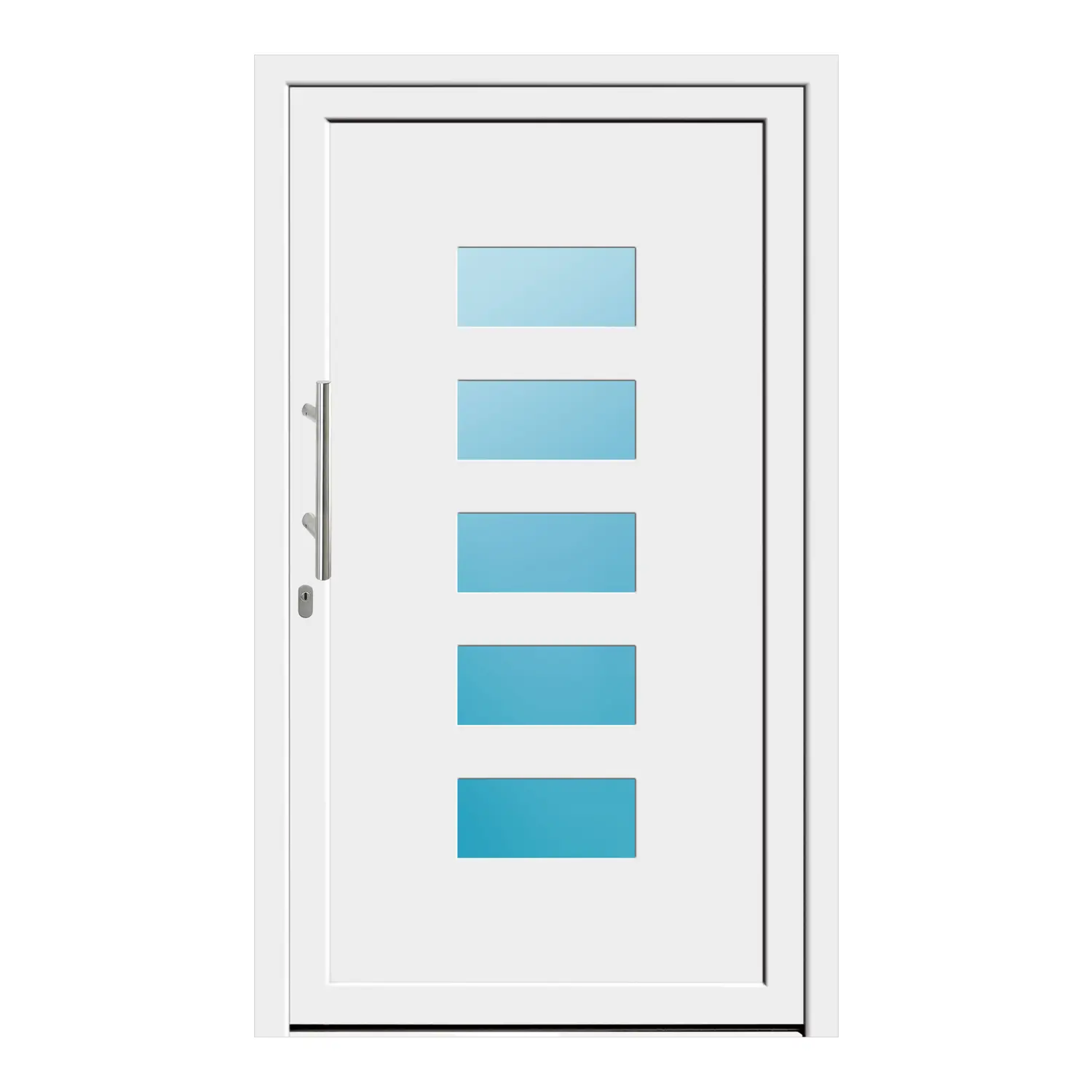 Haustür 116.5x196 cm Weiß Merkur aus Kunststoff {product.title} {product.width / 10}x{product.height / 10} cm {product.color} {f:if(condition: product.isDoor, then: product.filling, else: '')}