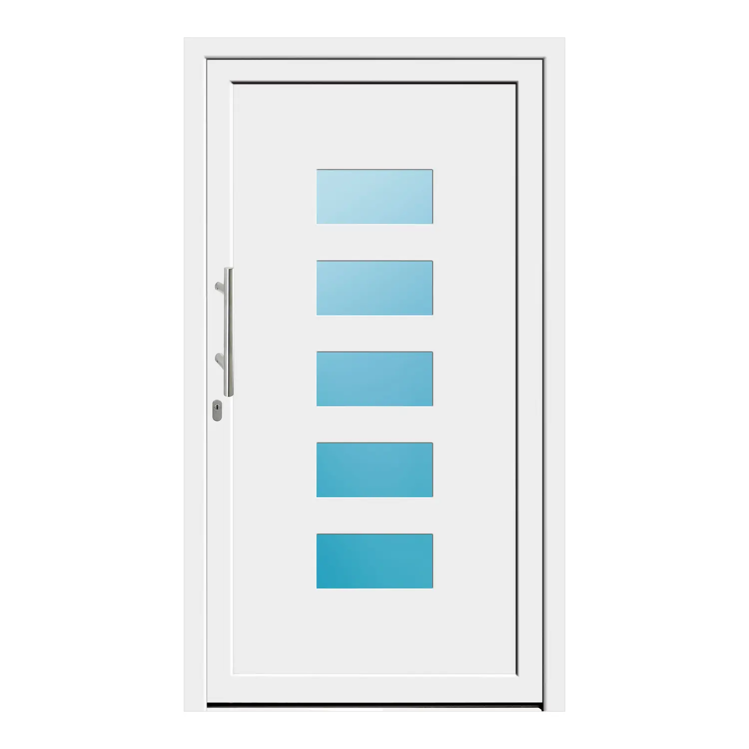 Haustür 117x207 cm Weiß Merkur aus Kunststoff {product.title} {product.width / 10}x{product.height / 10} cm {product.color} {f:if(condition: product.isDoor, then: product.filling, else: '')}