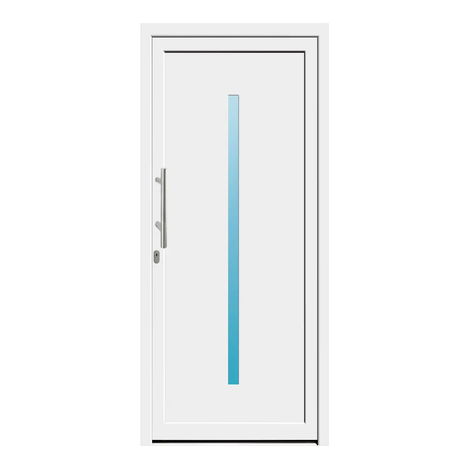 Haustür 93x209 cm Weiß Venus aus Kunststoff {product.title} {product.width / 10}x{product.height / 10} cm {product.color} {f:if(condition: product.isDoor, then: product.filling, else: '')}