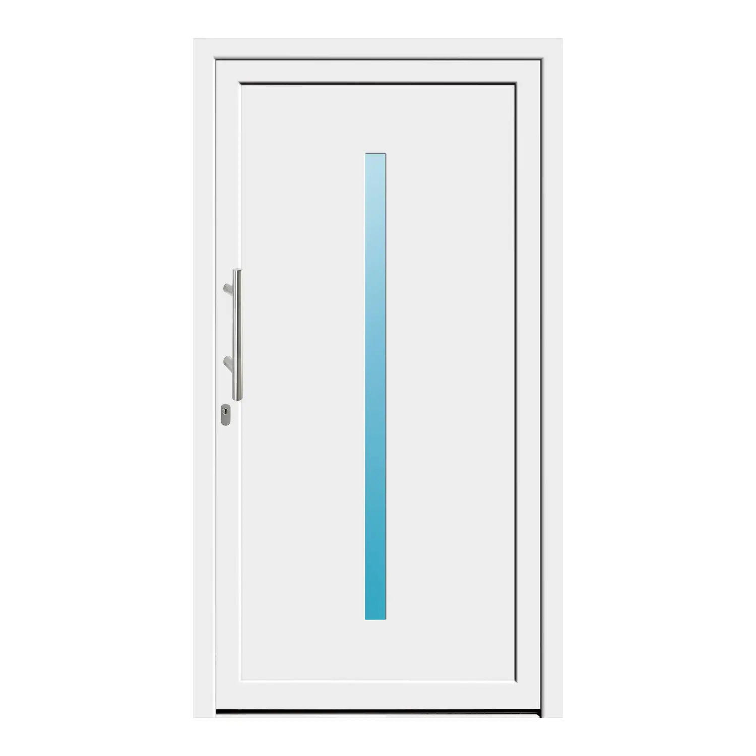 Haustür 111x205 cm Weiß Venus aus Kunststoff {product.title} {product.width / 10}x{product.height / 10} cm {product.color} {f:if(condition: product.isDoor, then: product.filling, else: '')}