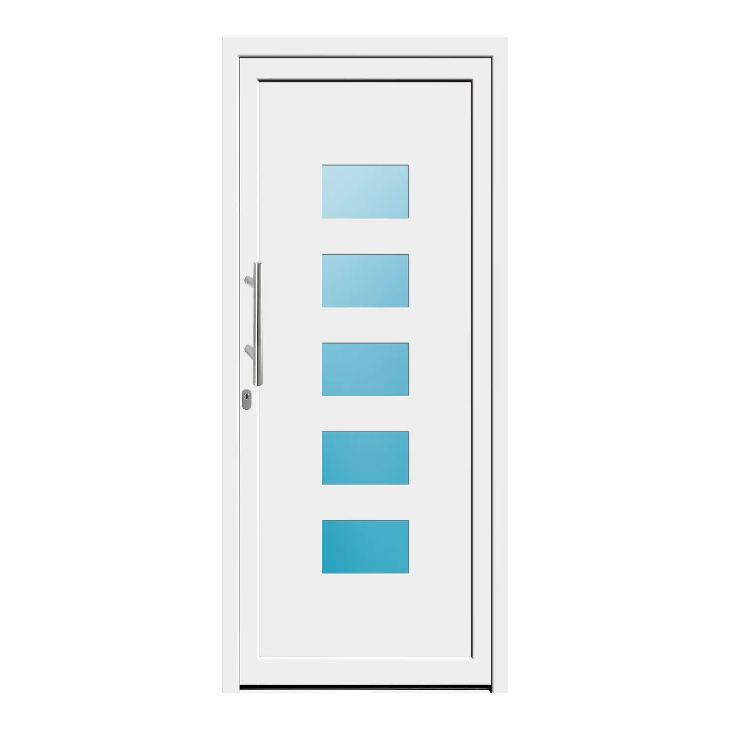 Haustür 91.2x210 cm Weiß Merkur aus Kunststoff {product.title} {product.width / 10}x{product.height / 10} cm {product.color} {f:if(condition: product.isDoor, then: product.filling, else: '')}