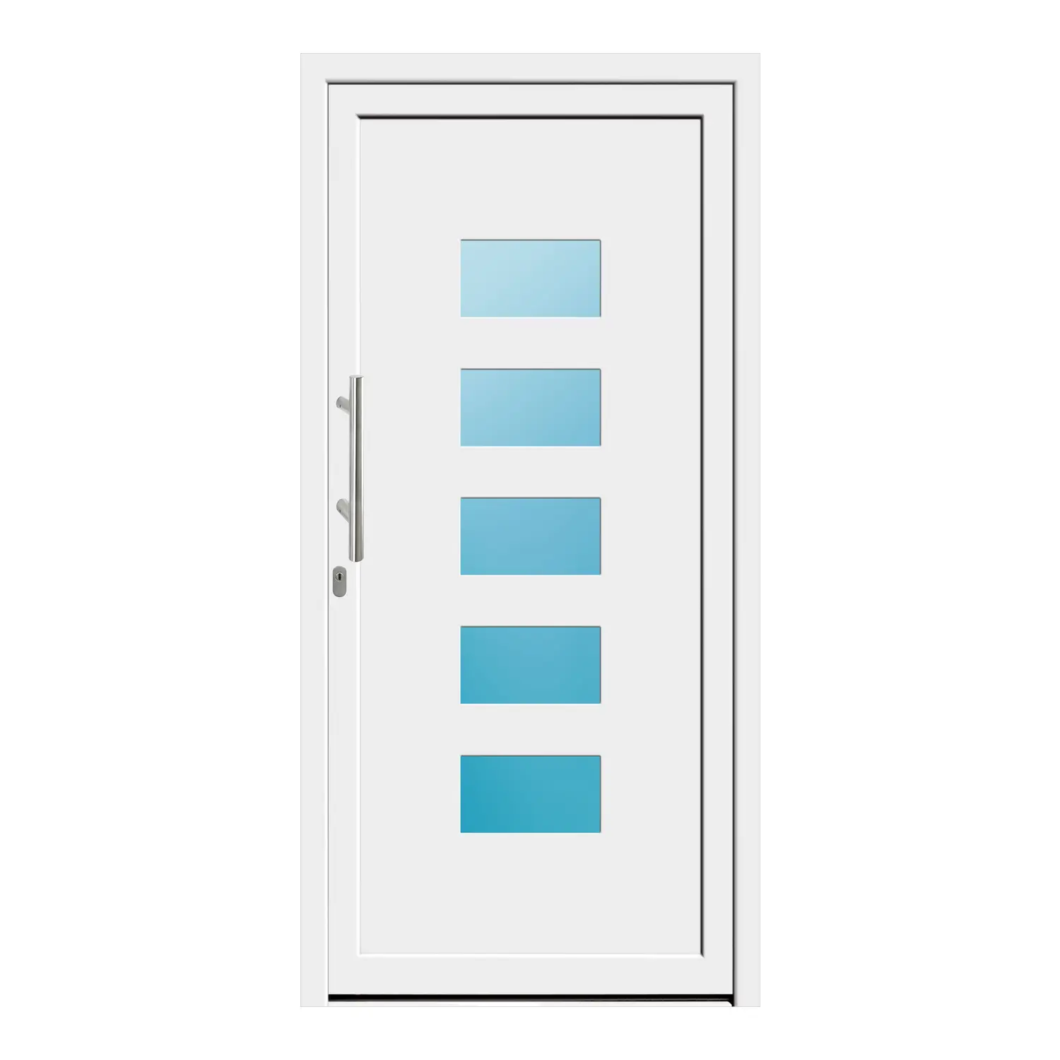 Haustür 98x203.5 cm Weiß Merkur aus Kunststoff {product.title} {product.width / 10}x{product.height / 10} cm {product.color} {f:if(condition: product.isDoor, then: product.filling, else: '')}