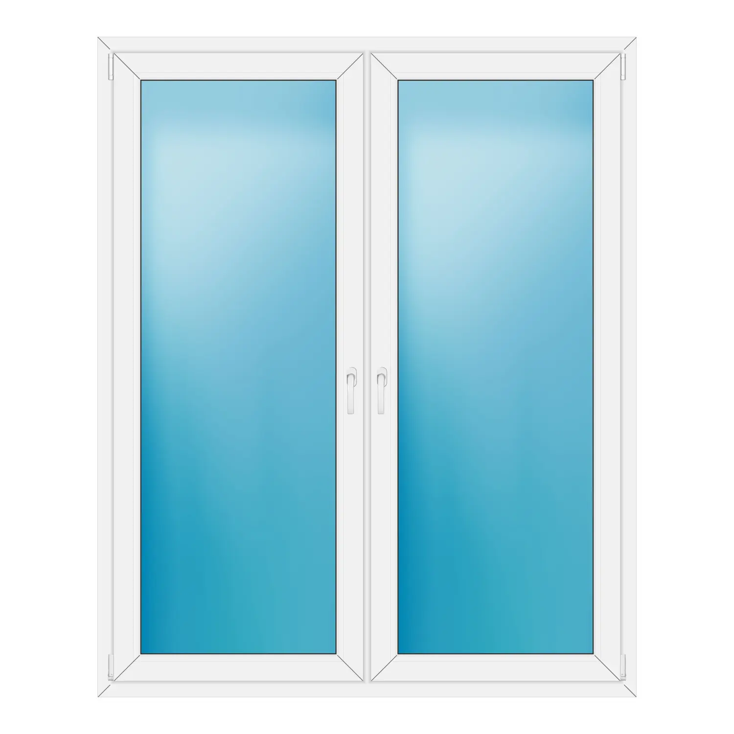Terrassentür 160x196 cm Weiß