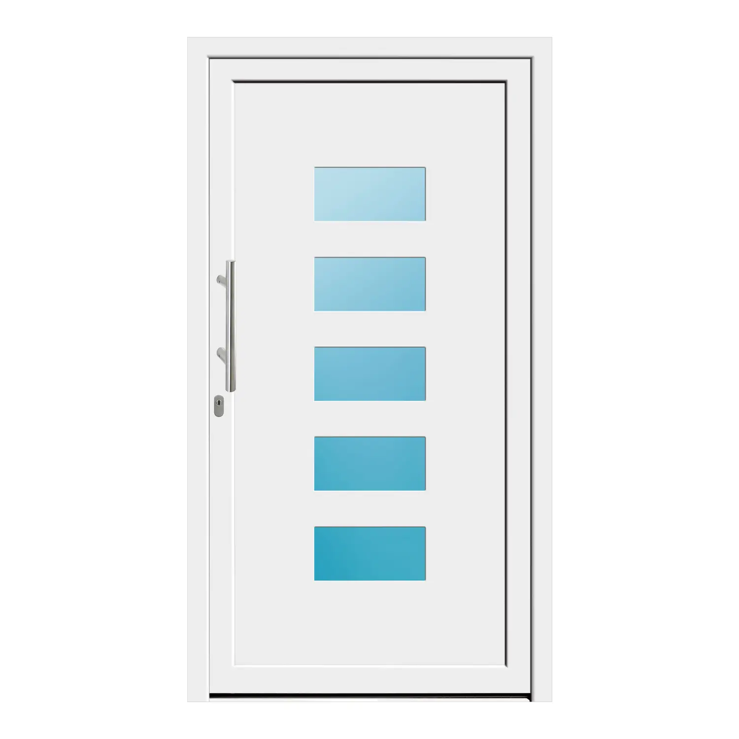 Haustür 110x200.5 cm Weiß Merkur aus Kunststoff {product.title} {product.width / 10}x{product.height / 10} cm {product.color} {f:if(condition: product.isDoor, then: product.filling, else: '')}