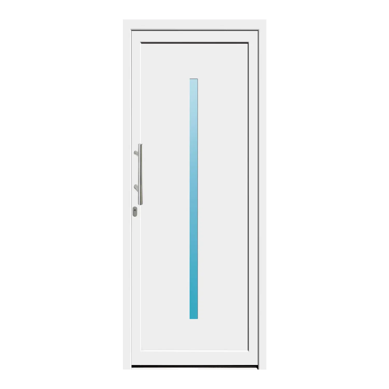 Haustür 93x227 cm Weiß Venus aus Kunststoff {product.title} {product.width / 10}x{product.height / 10} cm {product.color} {f:if(condition: product.isDoor, then: product.filling, else: '')}