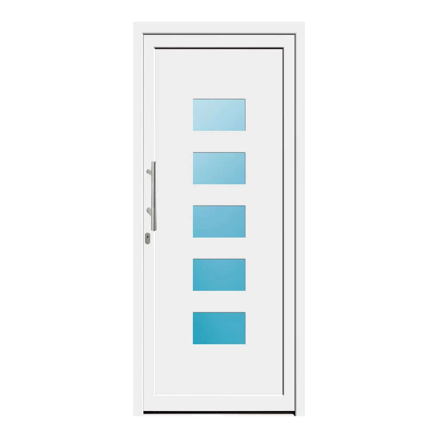 Haustür 98x225 cm Weiß Merkur aus Kunststoff {product.title} {product.width / 10}x{product.height / 10} cm {product.color} {f:if(condition: product.isDoor, then: product.filling, else: '')}