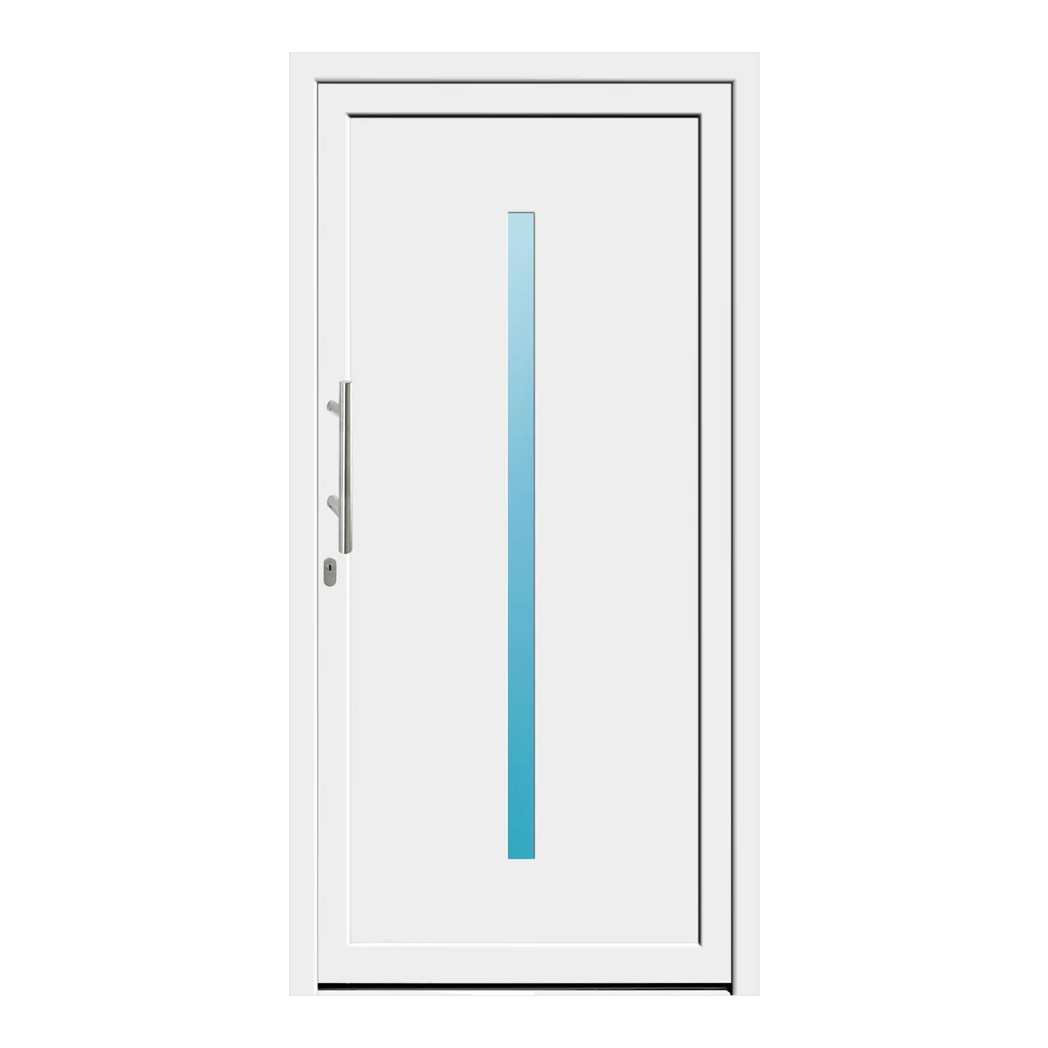 Haustür 108x217 cm Weiß Venus aus Kunststoff {product.title} {product.width / 10}x{product.height / 10} cm {product.color} {f:if(condition: product.isDoor, then: product.filling, else: '')}