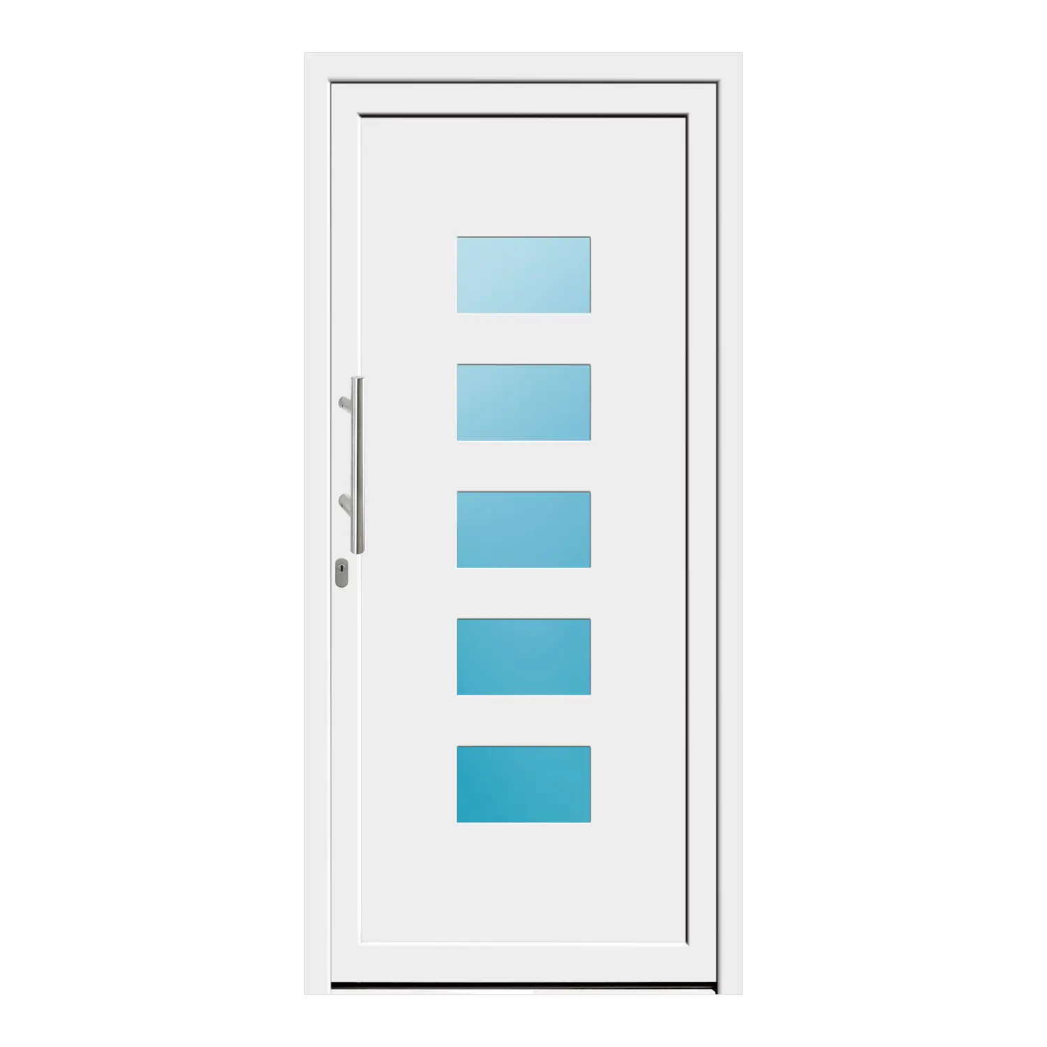 Haustür 98x211 cm Weiß Merkur aus Kunststoff {product.title} {product.width / 10}x{product.height / 10} cm {product.color} {f:if(condition: product.isDoor, then: product.filling, else: '')}