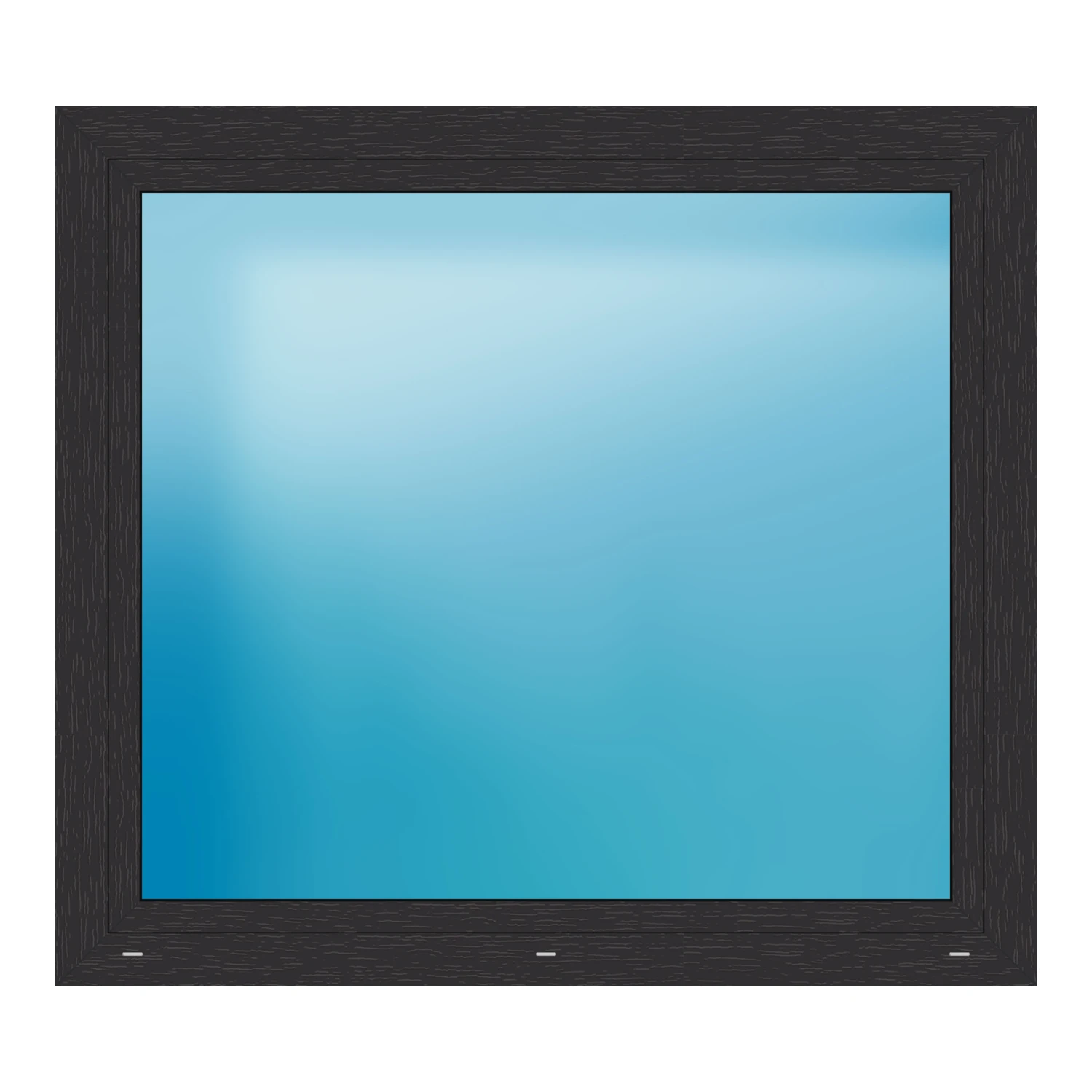 Fenster 145x130 cm Anthrazit genarbt