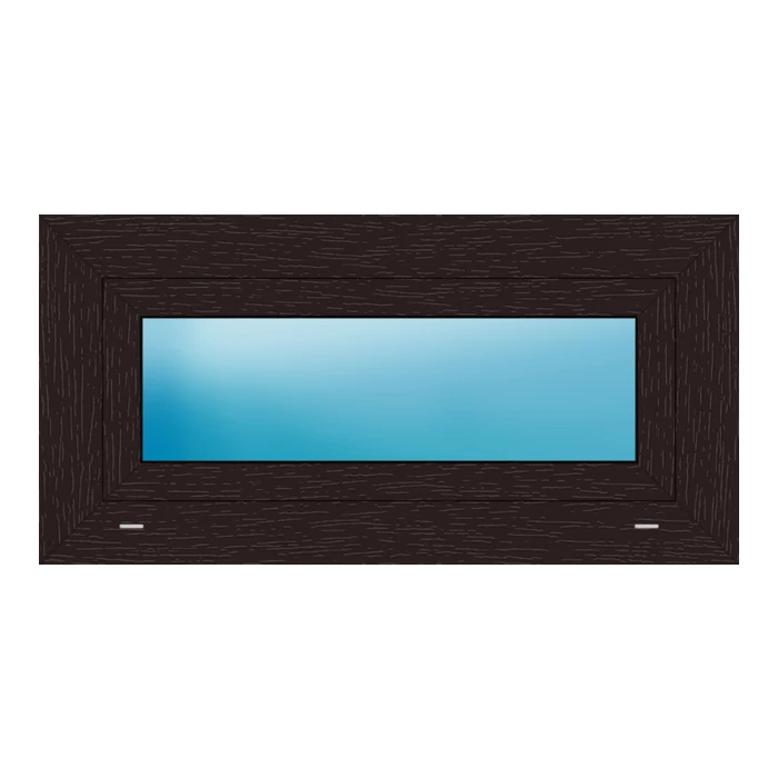 Fenster 87x43.5 cm Braun genarbt