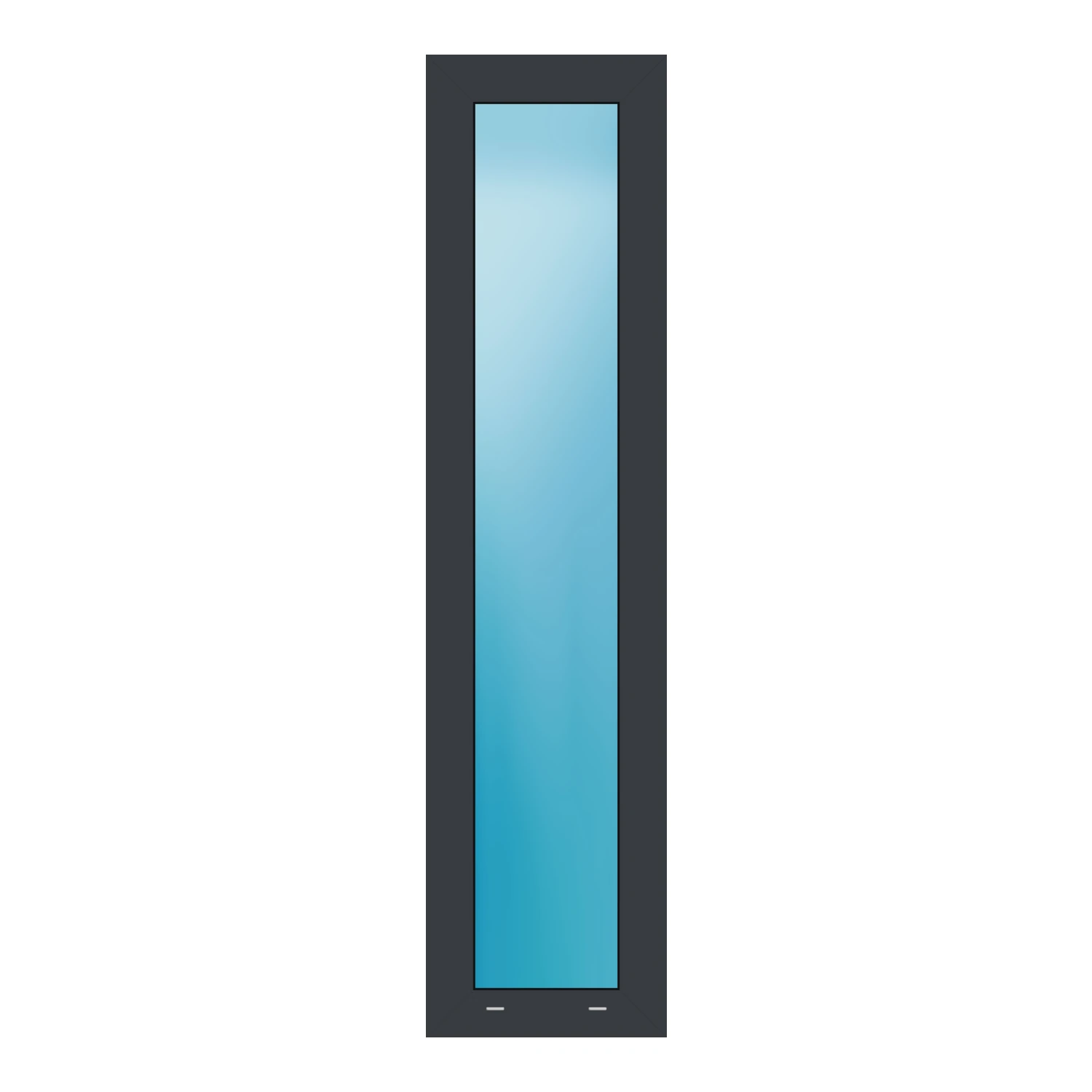 Festverglasung 40x163 cm VSP Anthrazit ultramatt