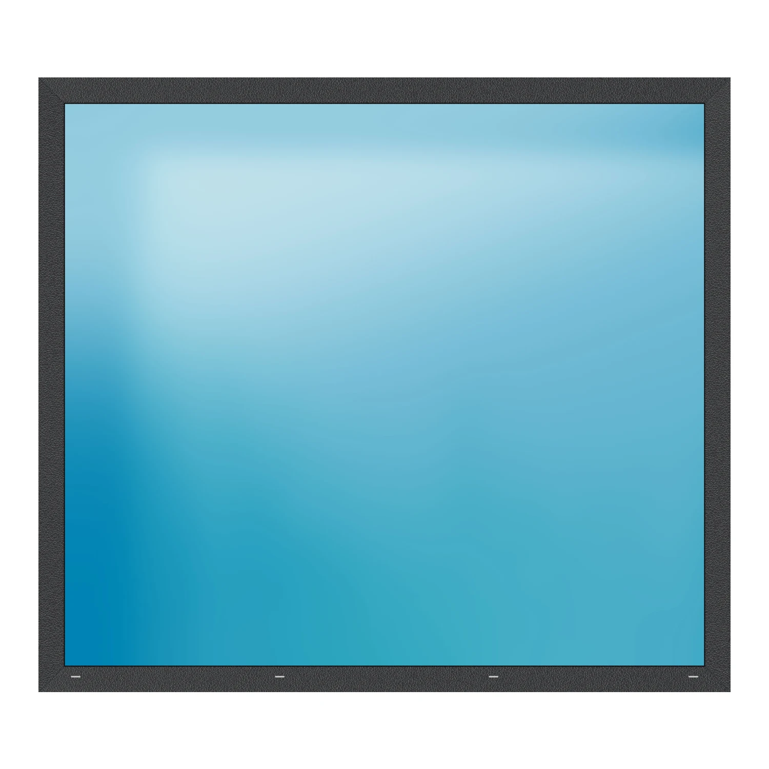 Festverglasung 214x190 cm Anthrazit Feinstruktur