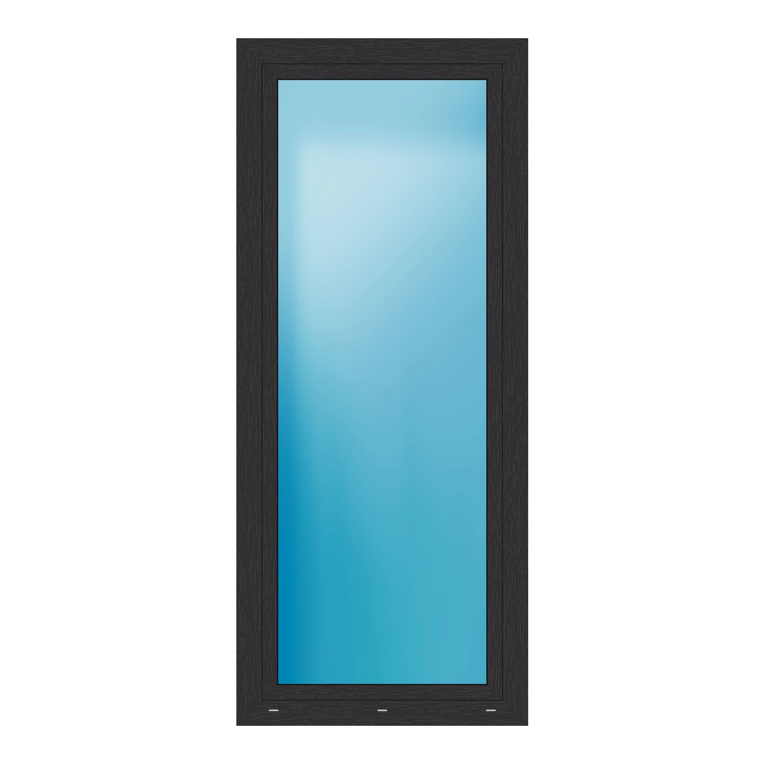 Balkontür 90x212 cm Anthrazit genarbt