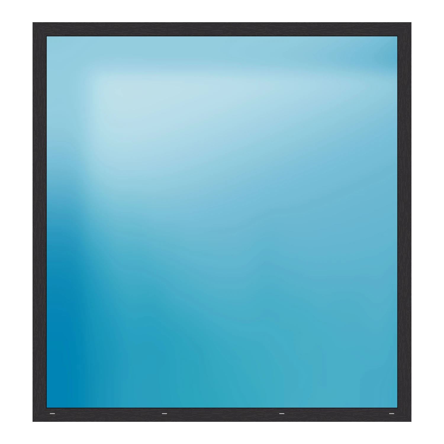 Festverglasung 220x232 cm Anthrazit genarbt