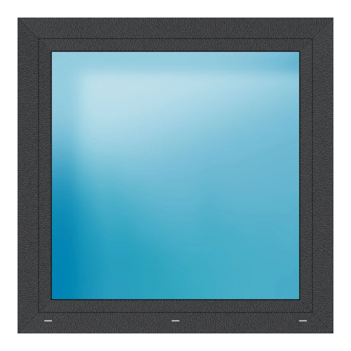 Fenster 119x119 cm Anthrazit Feinstruktur