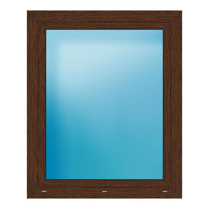 Fenster 104x126 cm Nussbaum genarbt