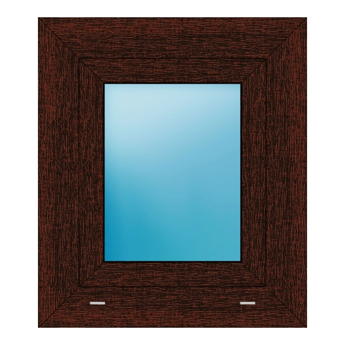 Fenster 52x60 cm Mahagoni genarbt