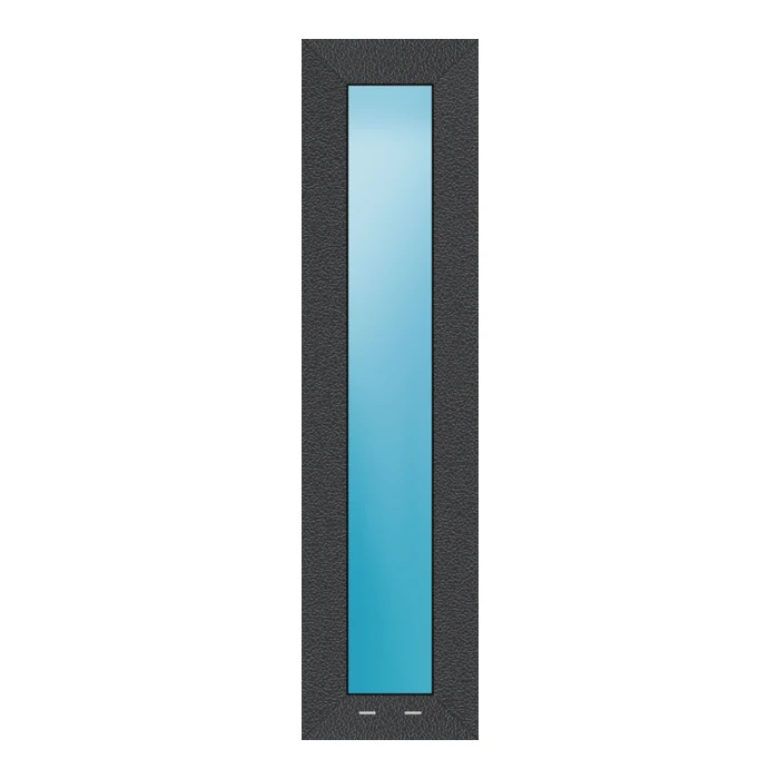 Festverglasung 31x123 cm Anthrazit Feinstruktur