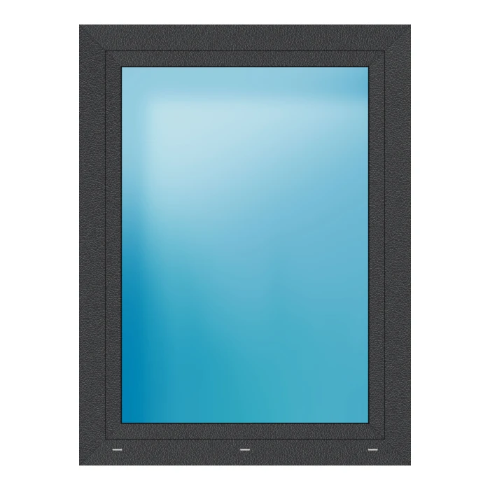 Fenster 100x133 cm Anthrazit Feinstruktur