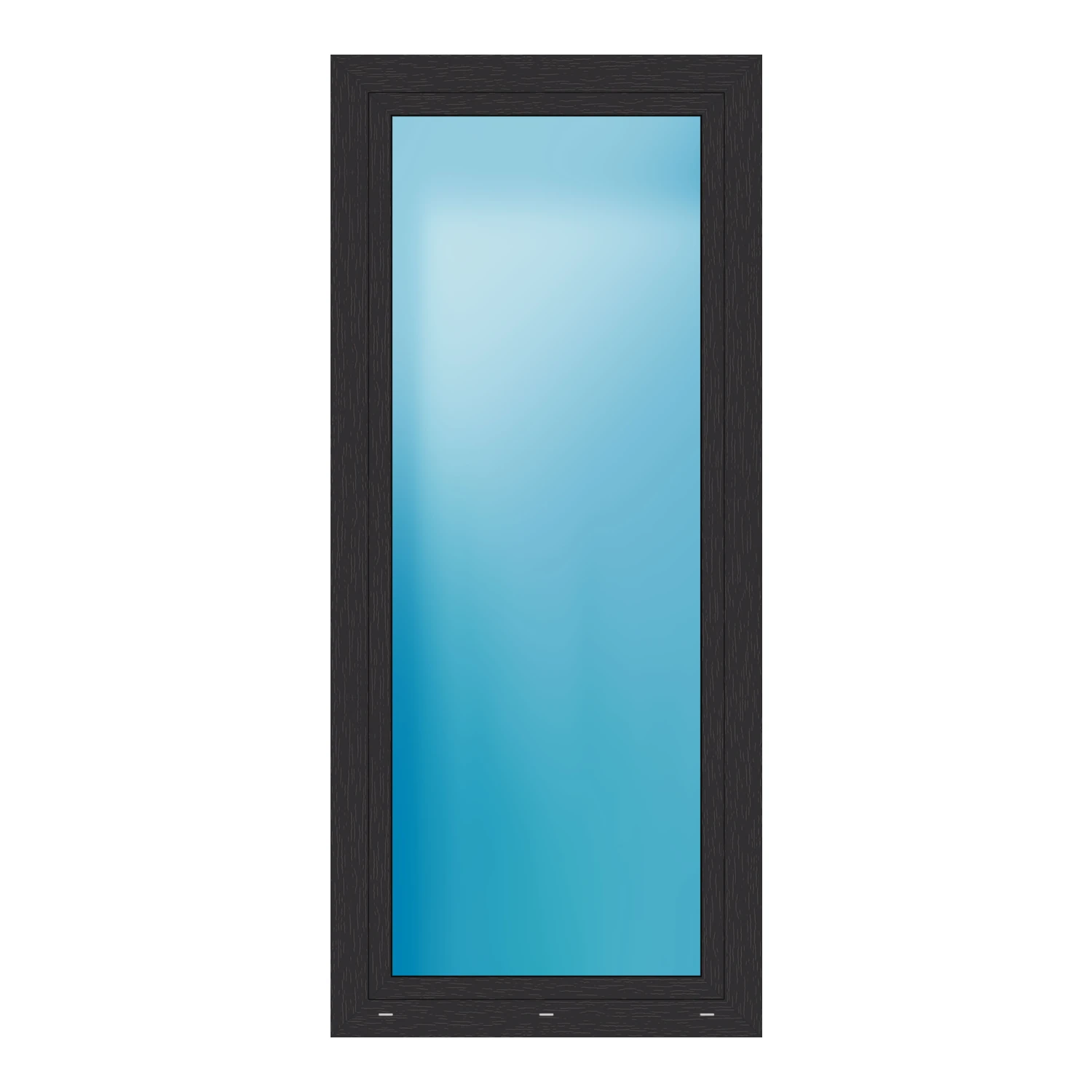 Balkontür 90x205 cm Anthrazit genarbt