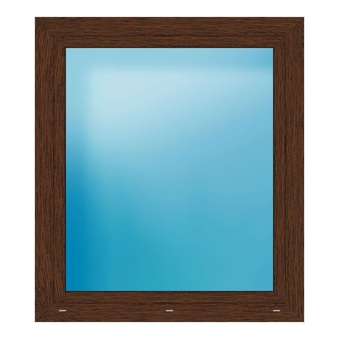 Fenster 112x127 cm Nussbaum genarbt