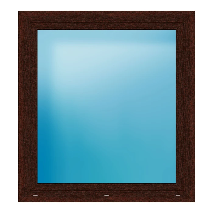 Fenster 118.5x128.5 cm Mahagoni genarbt