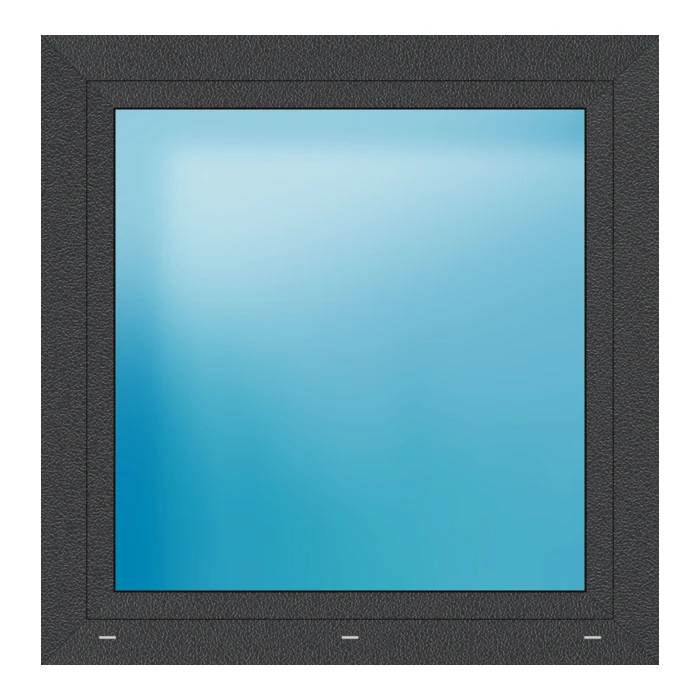 Fenster 107x109 cm Anthrazit Feinstruktur