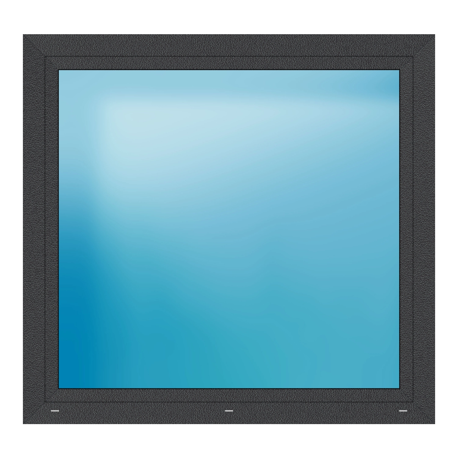 Fenster 148x140 cm Anthrazit Feinstruktur