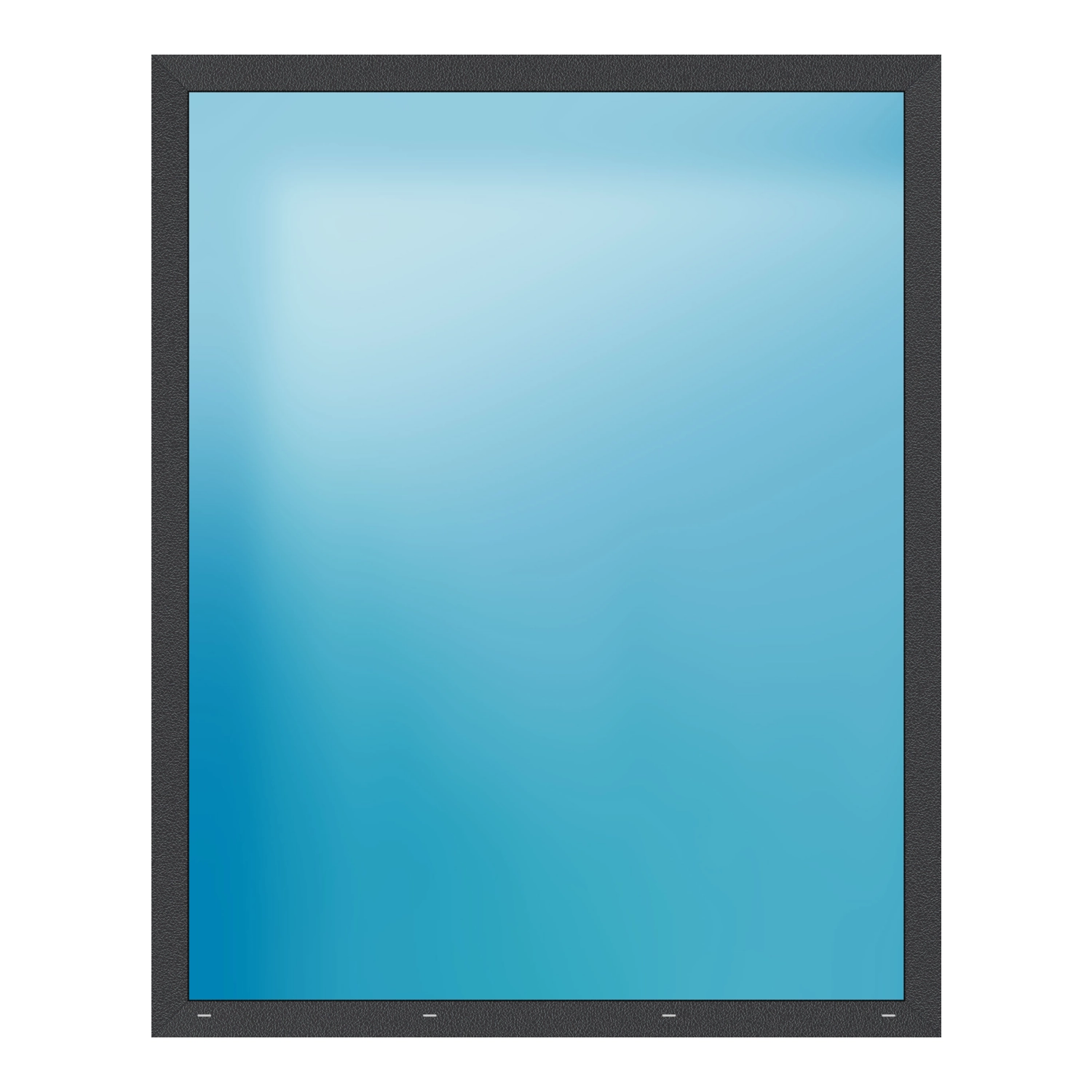Festverglasung 172x214 cm Anthrazit Feinstruktur