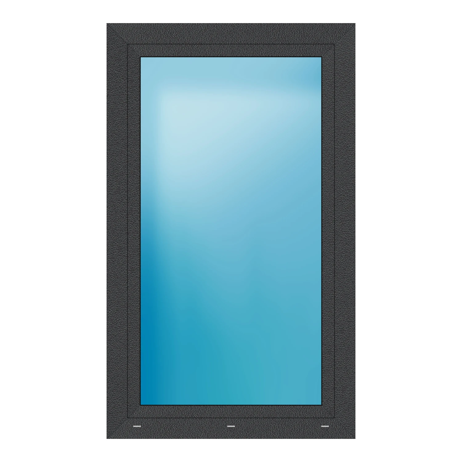 Fenster 94x157 cm Anthrazit Feinstruktur