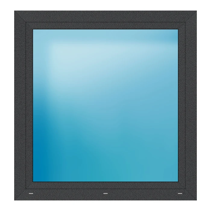 Fenster 125x130 cm Anthrazit Feinstruktur