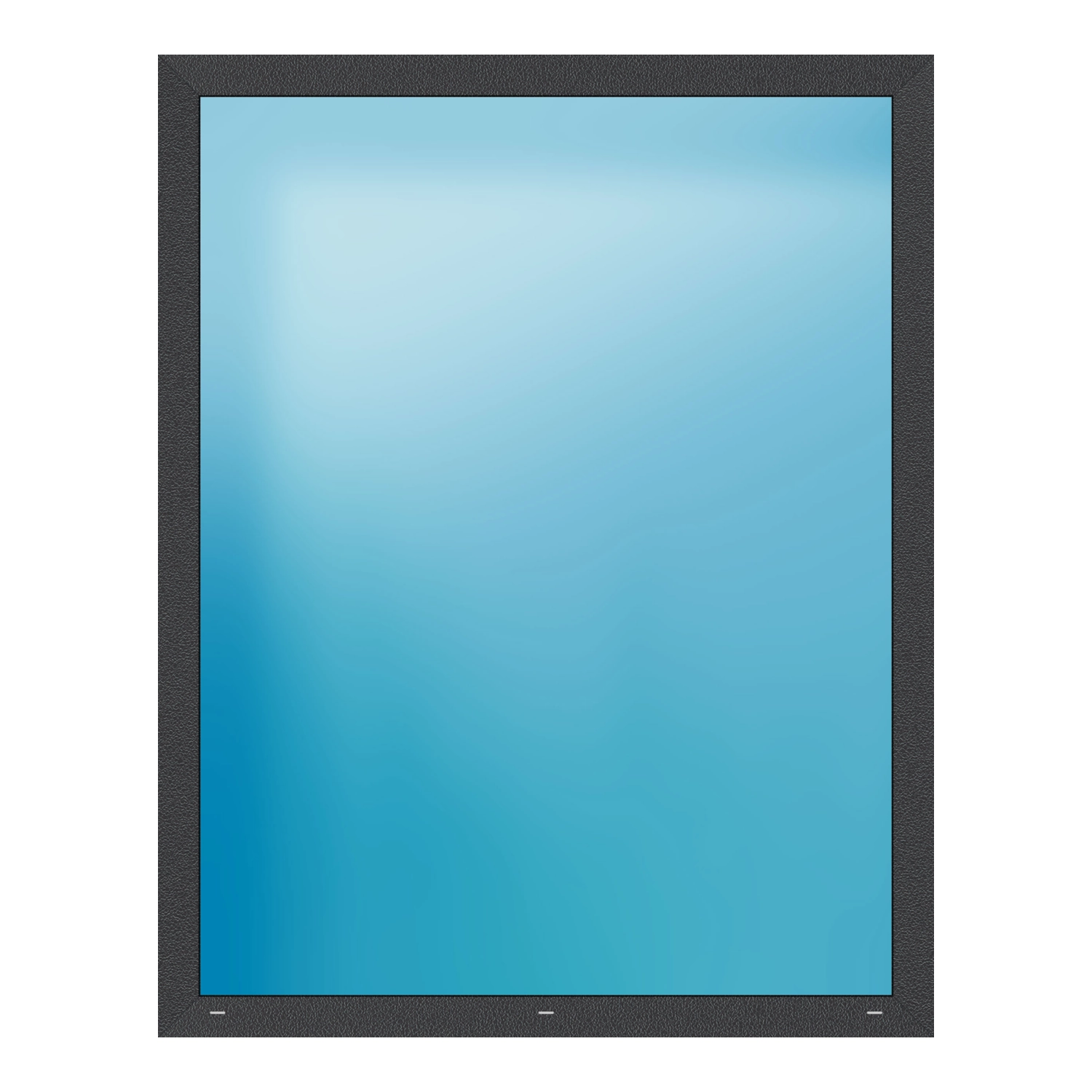Festverglasung 150x190 cm Anthrazit Feinstruktur