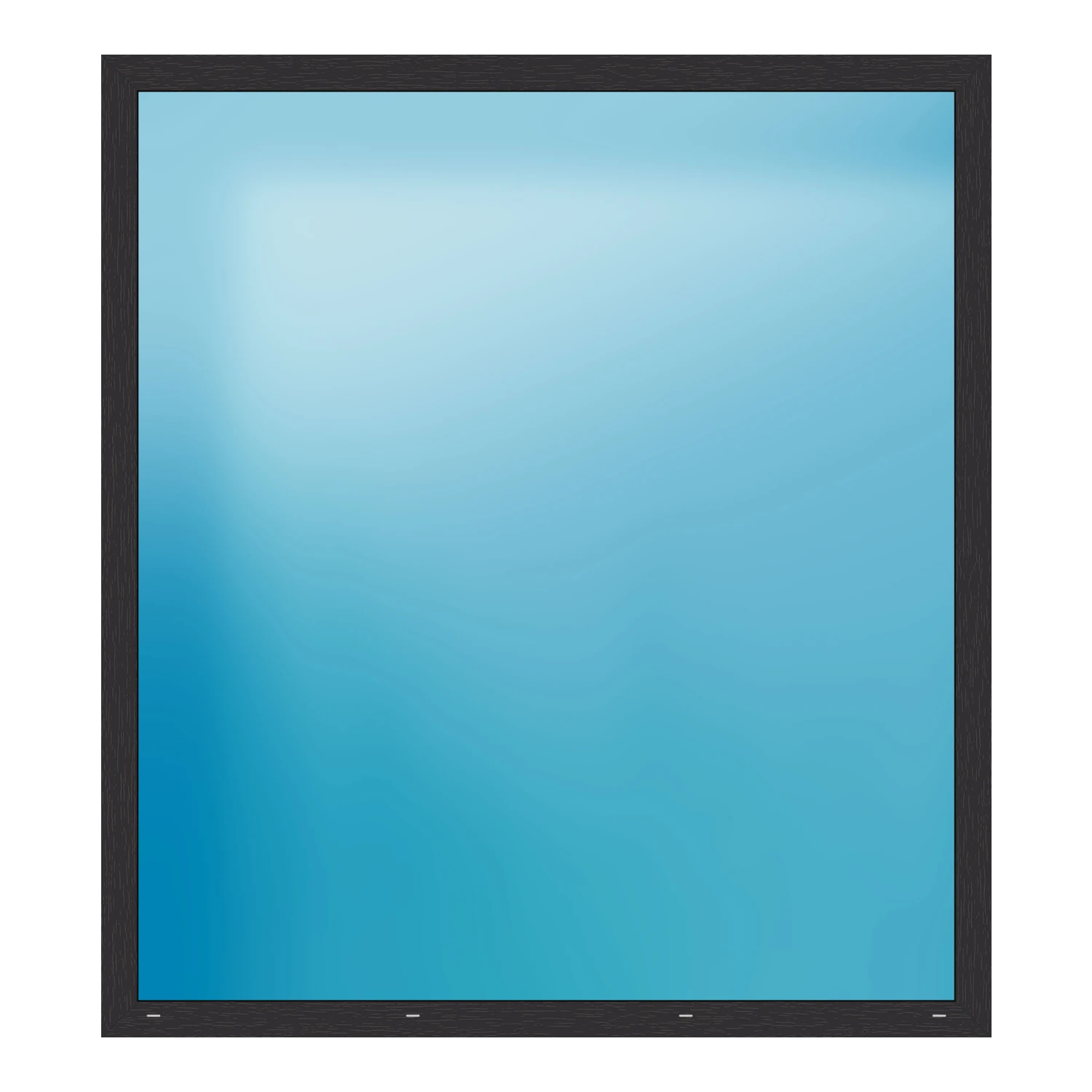 Festverglasung 195.7x216 cm Anthrazit genarbt
