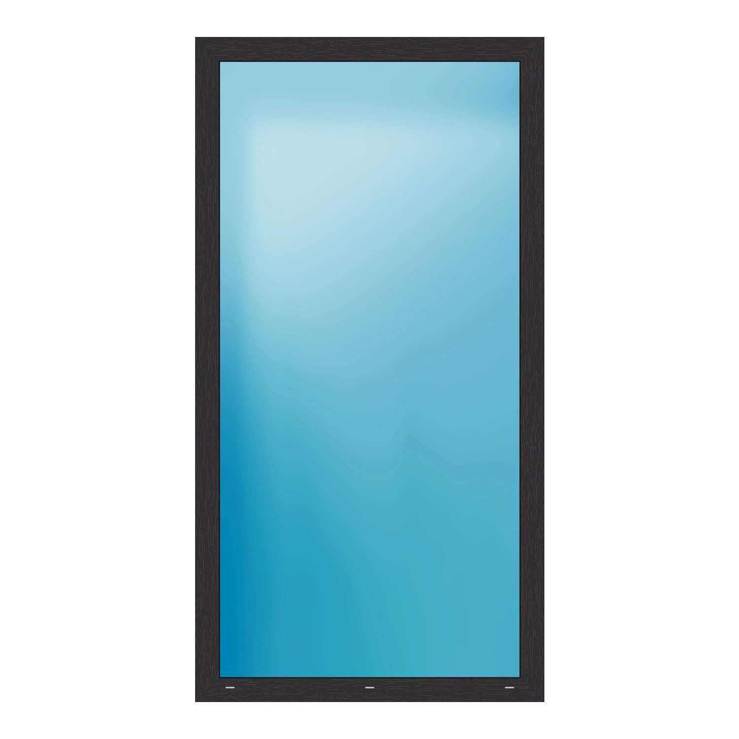 Festverglasung 115x219 cm Anthrazit genarbt