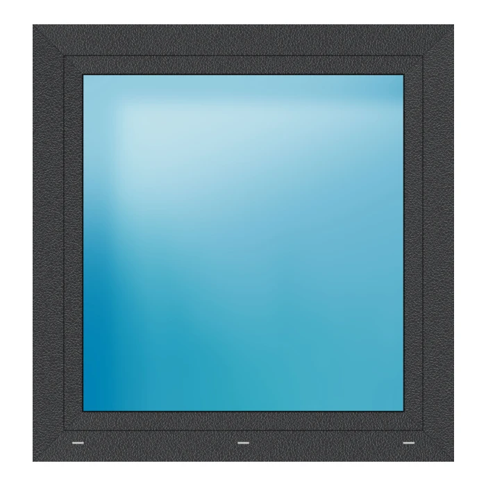 Fenster 107x111 cm Anthrazit Feinstruktur