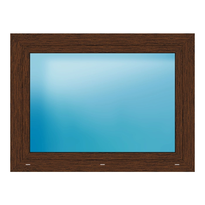 Fenster 120x90 cm Nussbaum genarbt