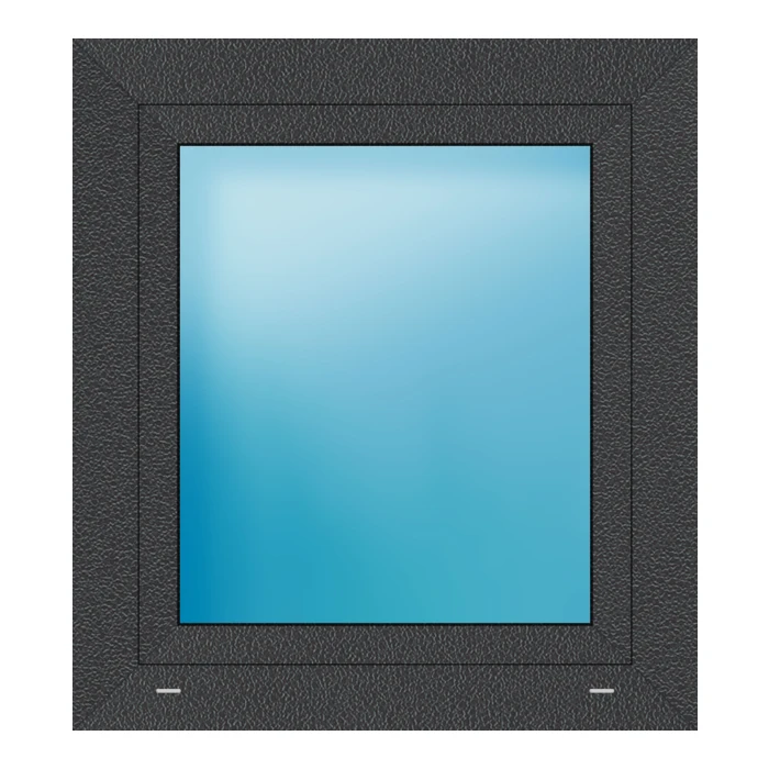 Fenster 75x83 cm Anthrazit Feinstruktur
