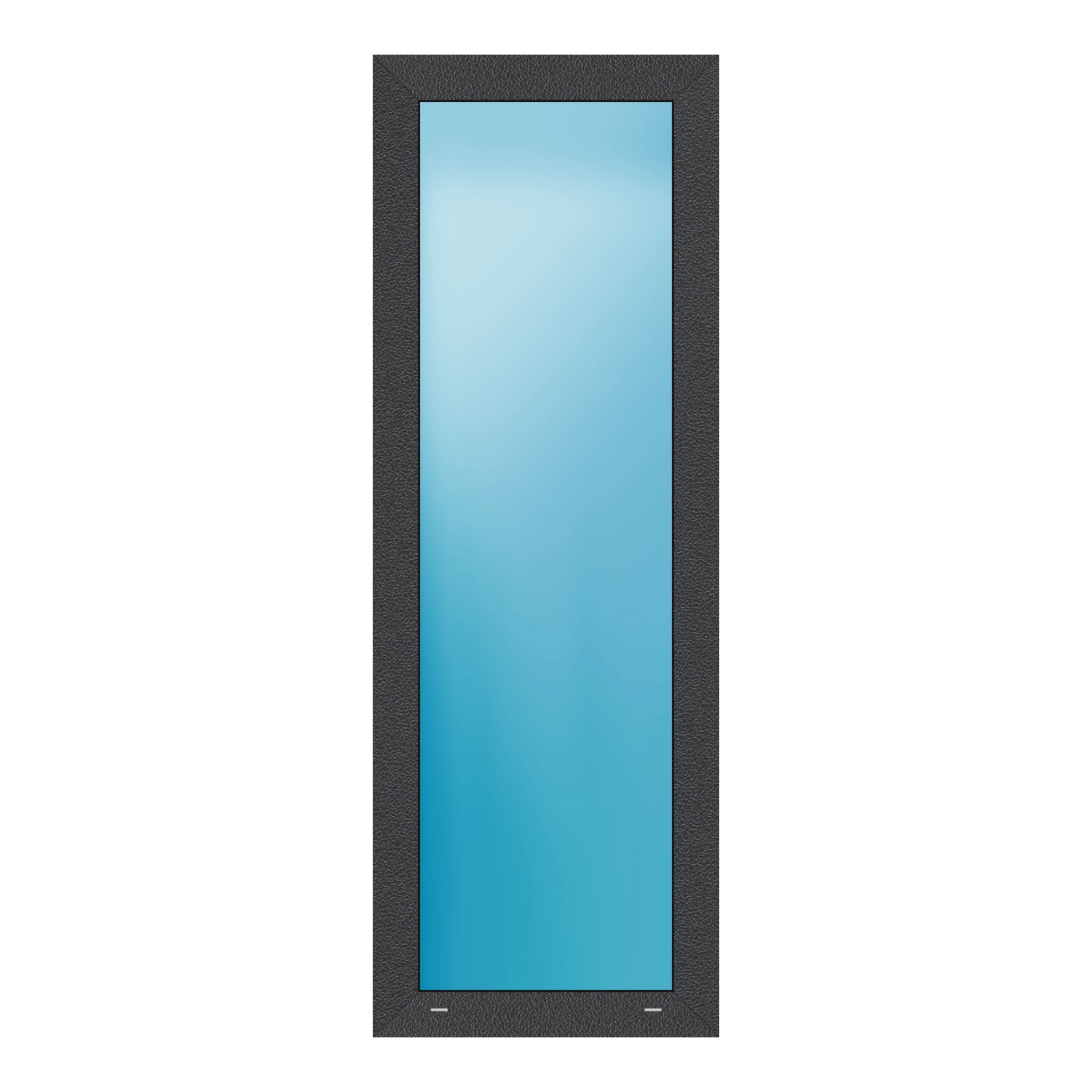 Festverglasung 60x170 cm Anthrazit Feinstruktur