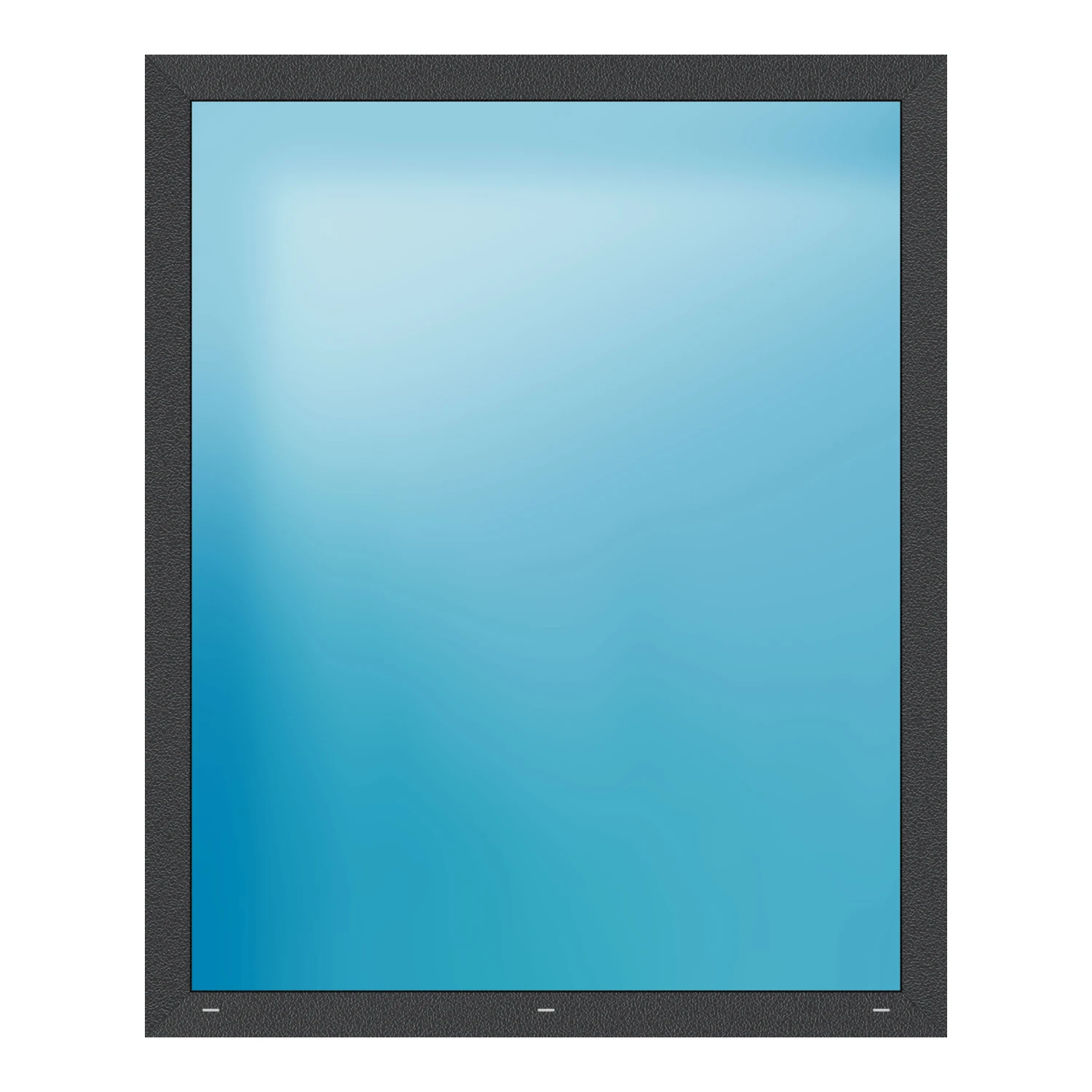 Festverglasung 140x171.5 cm Anthrazit Feinstruktur