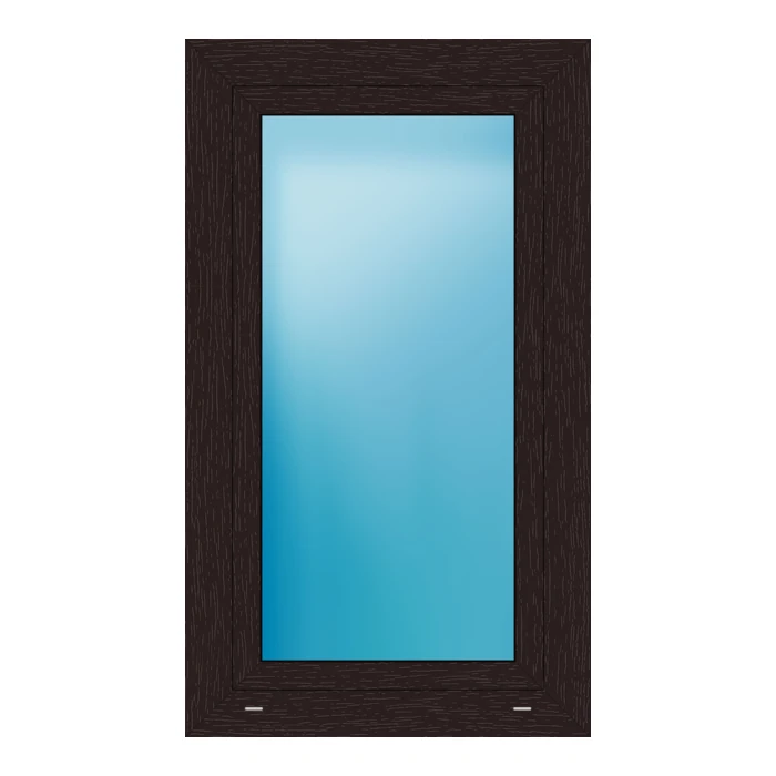 Fenster 68x117 cm Braun genarbt