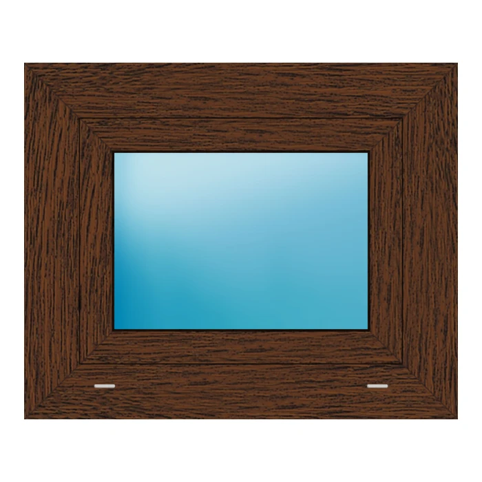 Fenster 62x51 cm Nussbaum genarbt