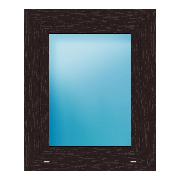 Fenster 68x84 cm Braun genarbt