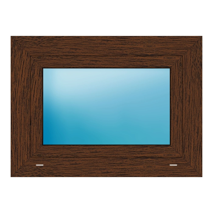 Fenster 76x56 cm Nussbaum genarbt