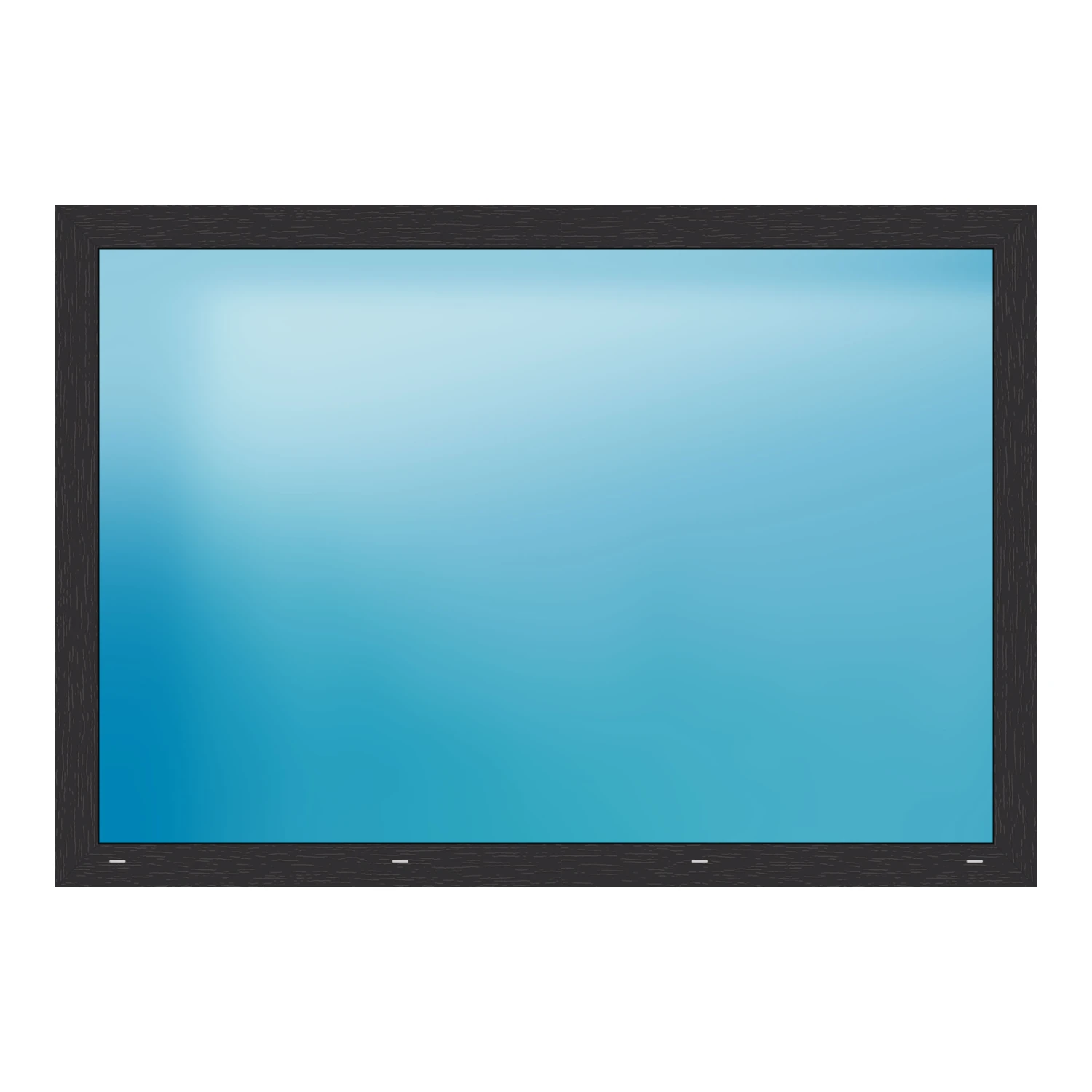 Festverglasung 180x125 cm Anthrazit genarbt