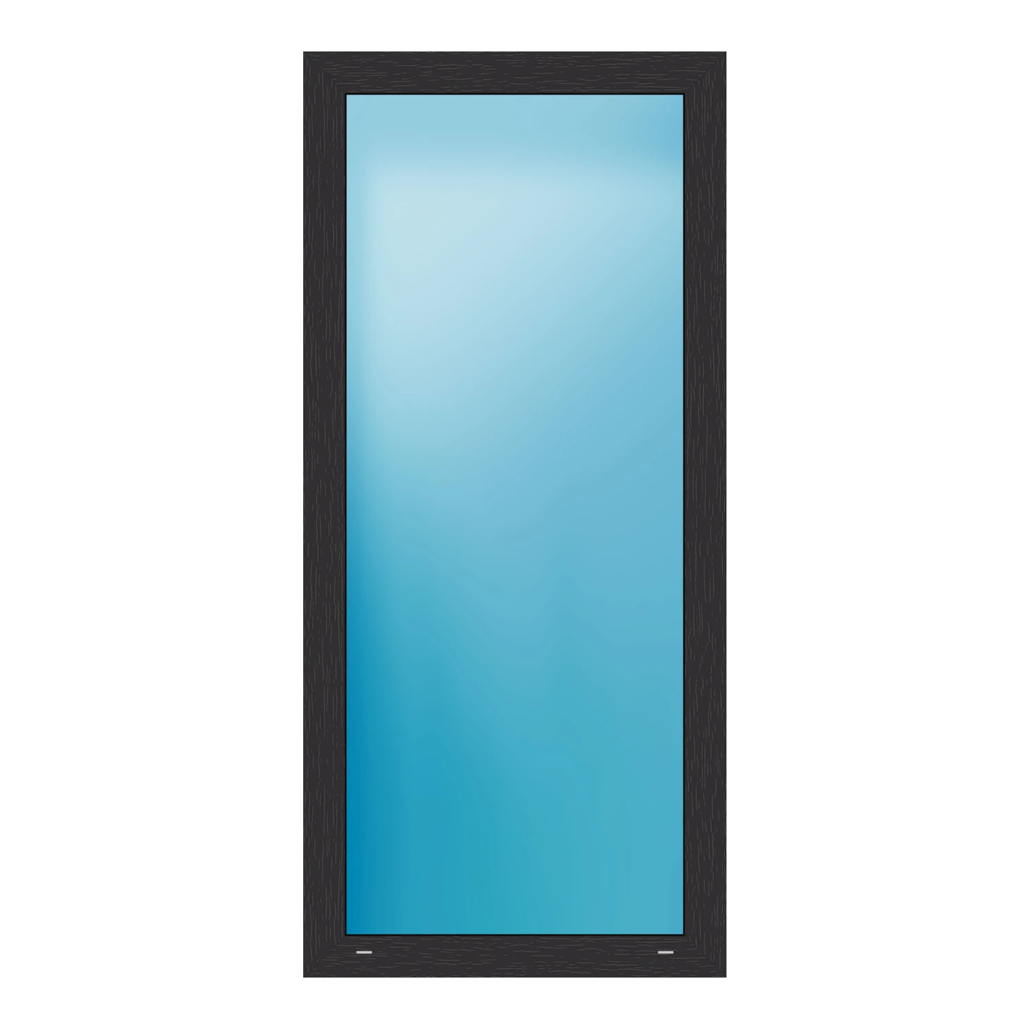 Festverglasung 80x175 cm Anthrazit genarbt