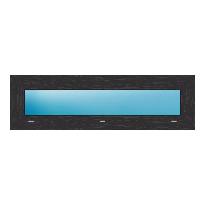 Festverglasung 101.8x30 cm Anthrazit genarbt
