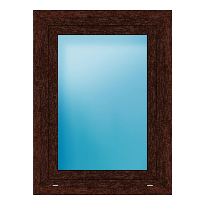 Fenster 72x96 cm Mahagoni genarbt