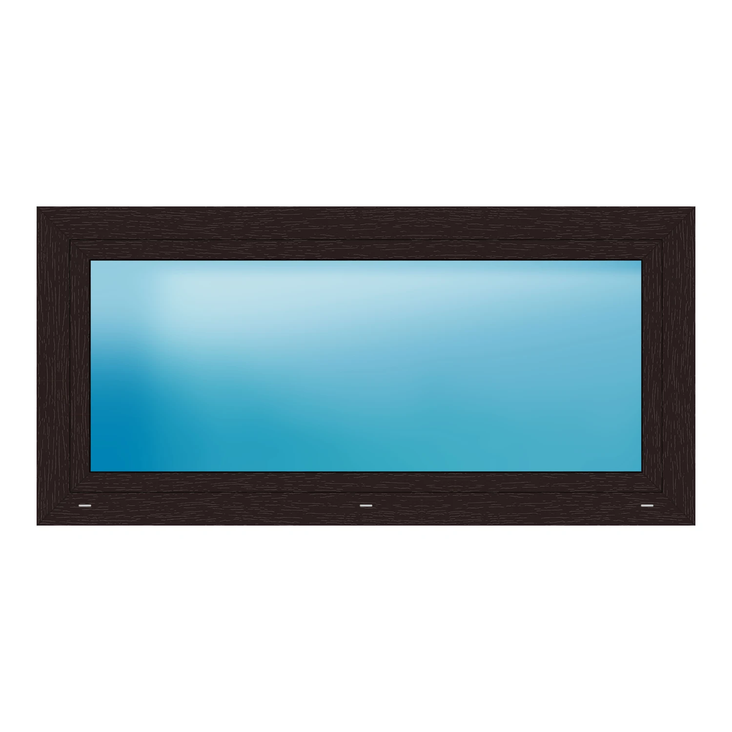 Fenster 157x76 cm Braun genarbt